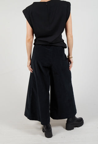 Cotton Trousers in Black