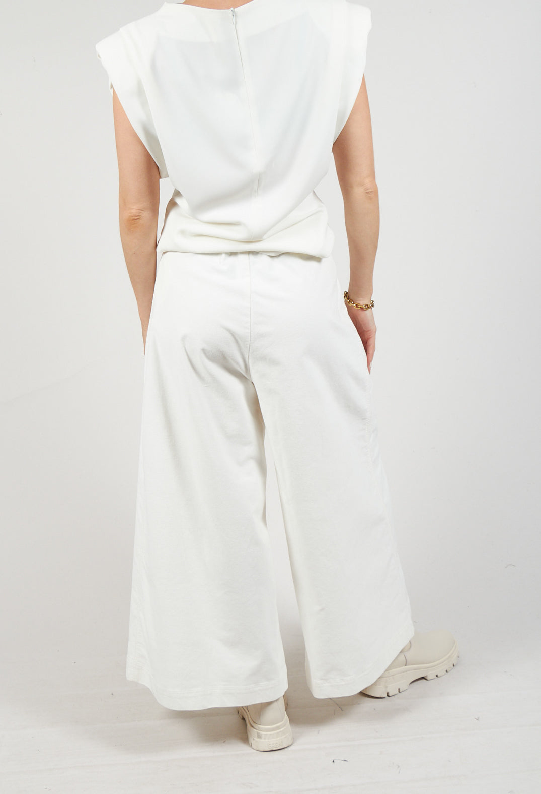 Cotton Trousers in Cream