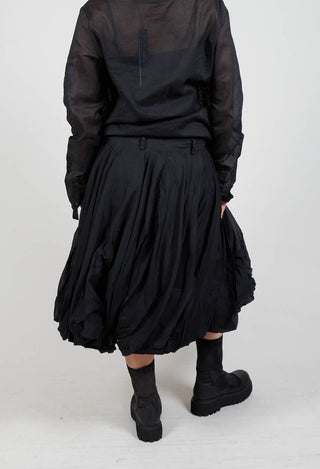 Cotton Tutu Skirt in Black Stiff