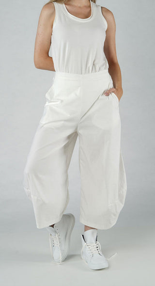 PRE-ORDER - Cropped Balloon Trousers in Black Cropped Balloon Trousers in Black (Pictured in Offwhite)