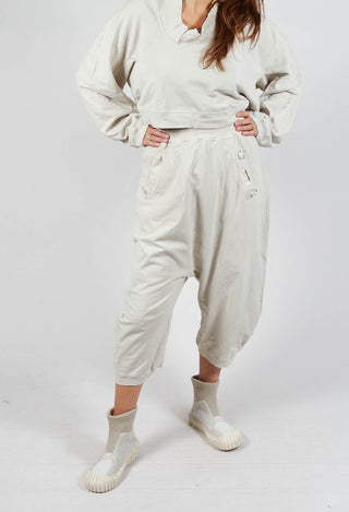 Cropped Leg Sweatpants in Eraser