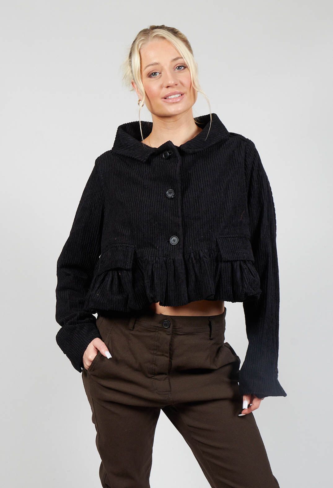 Cropped hot sale peplum jacket