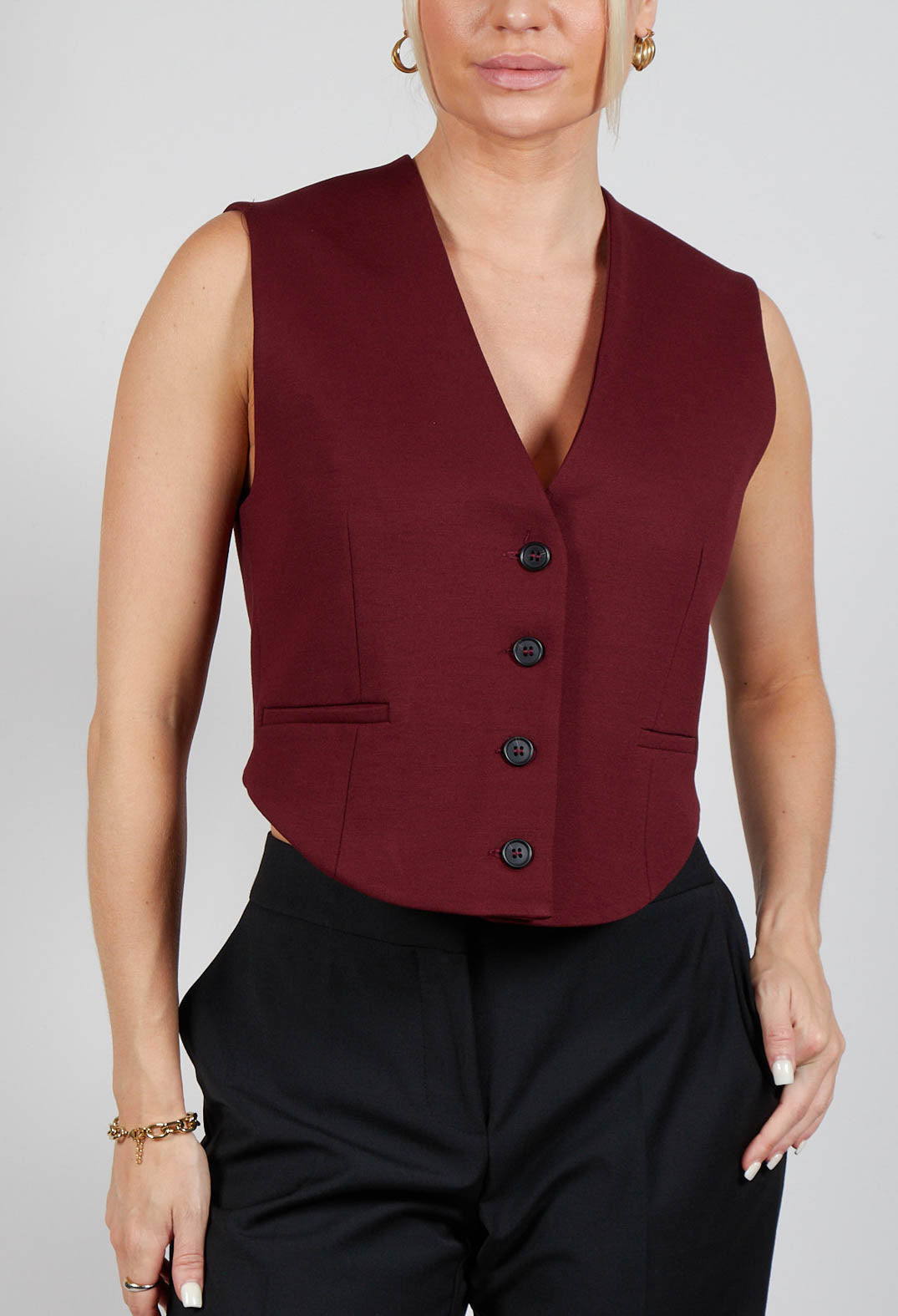 Cropped Waistcoat in Rumba