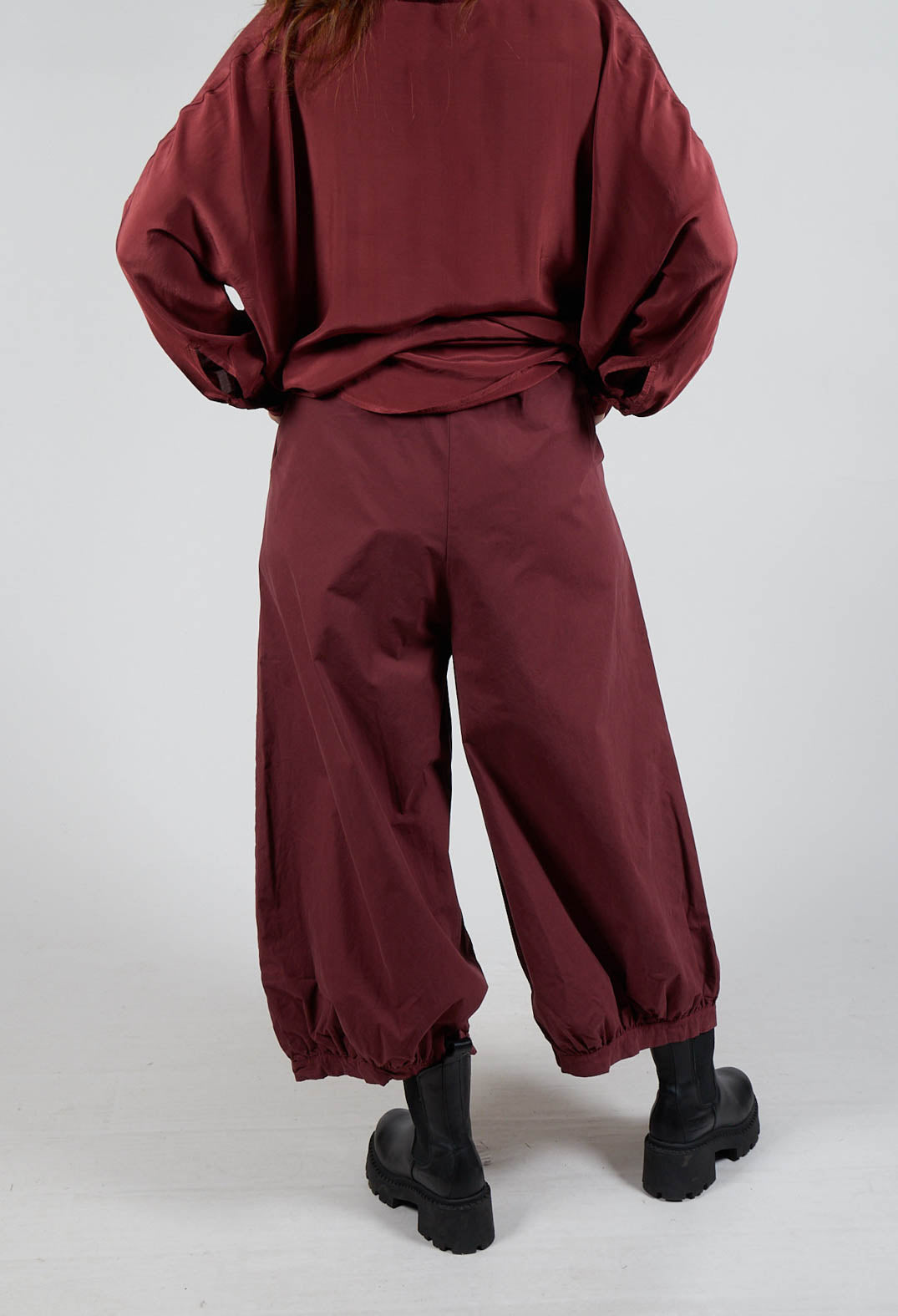 Cuffed Hem Trousers in Intense Rust