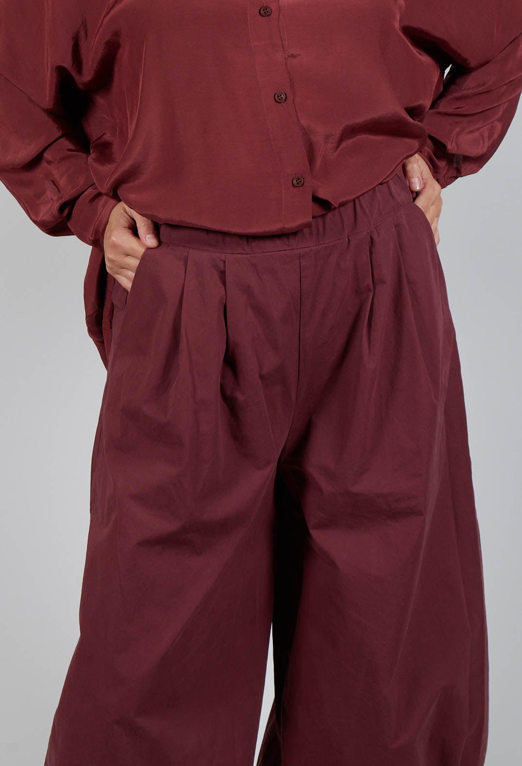 Cuffed Hem Trousers in Intense Rust