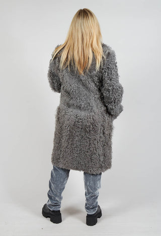 Curly Toscana Coat in Silver