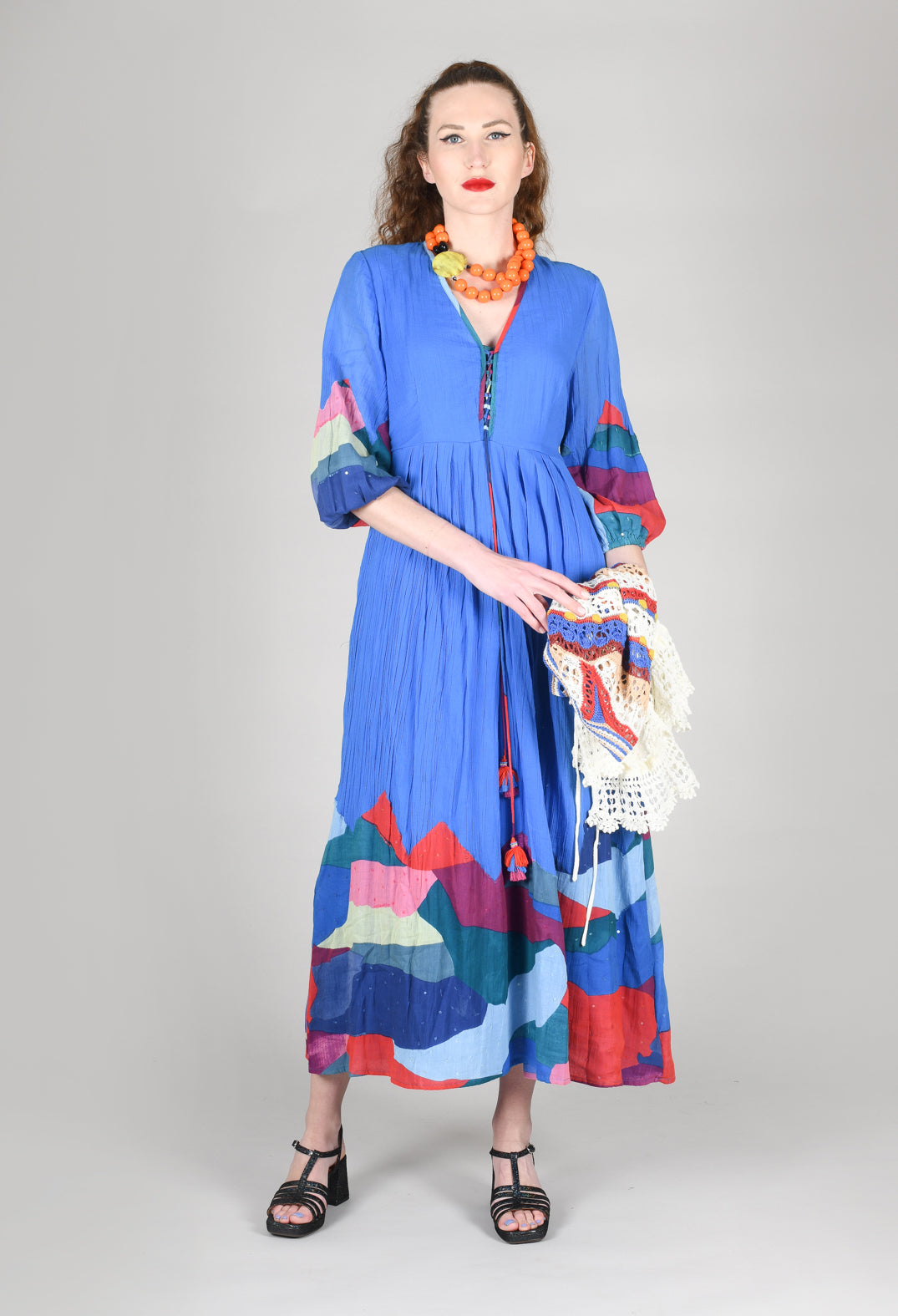 Theatral Dress in Bleu and Petr