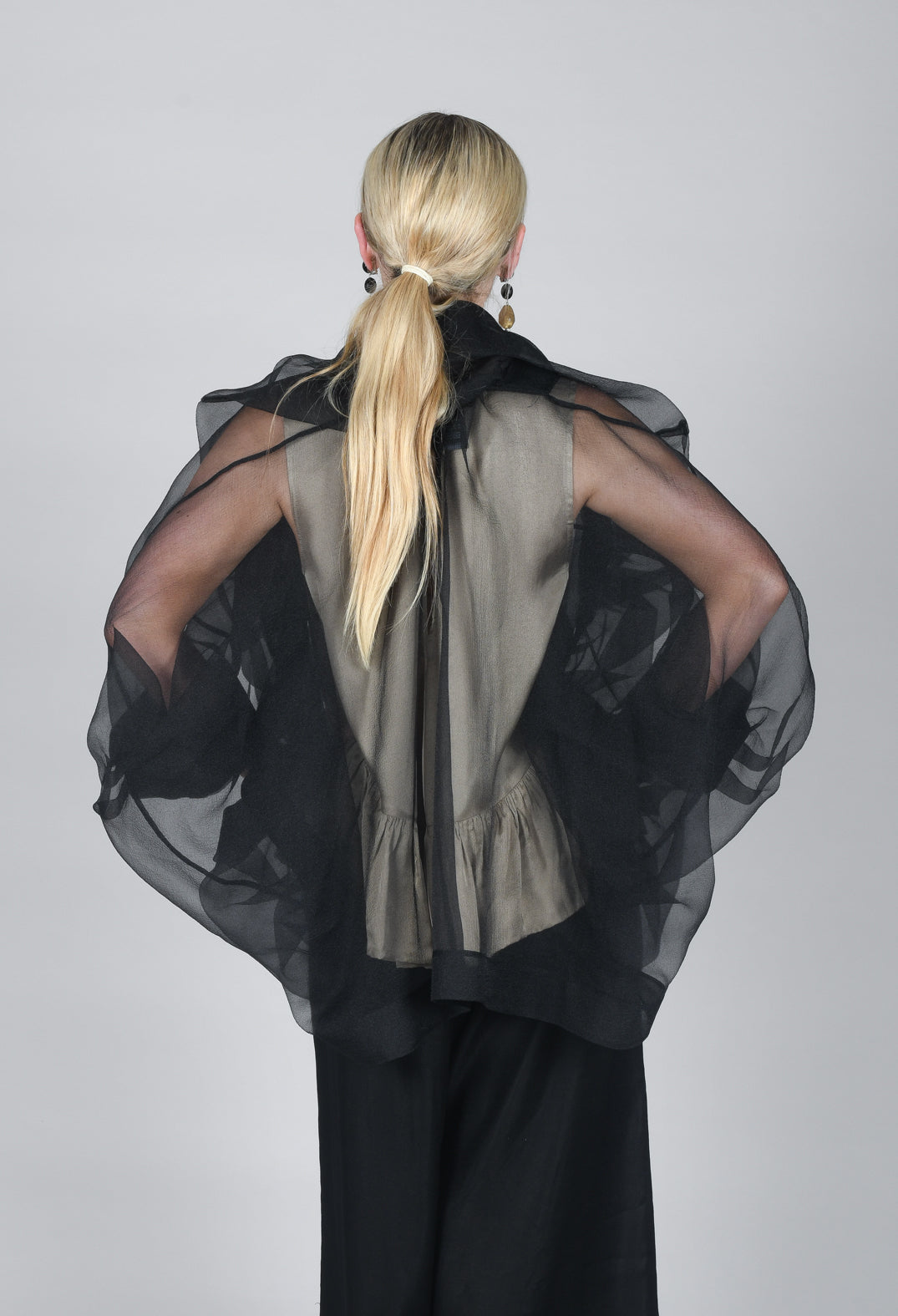 Tulle Jacket in Black