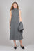 Fleece Midaxi Dress in Grey