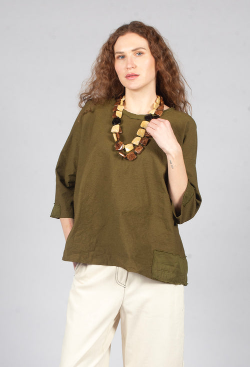 Loose Fit Top in Oliva