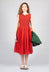 Rahel Dress in Vermillion