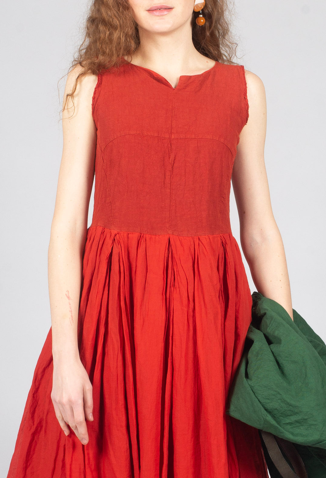 Rahel Dress in Vermillion