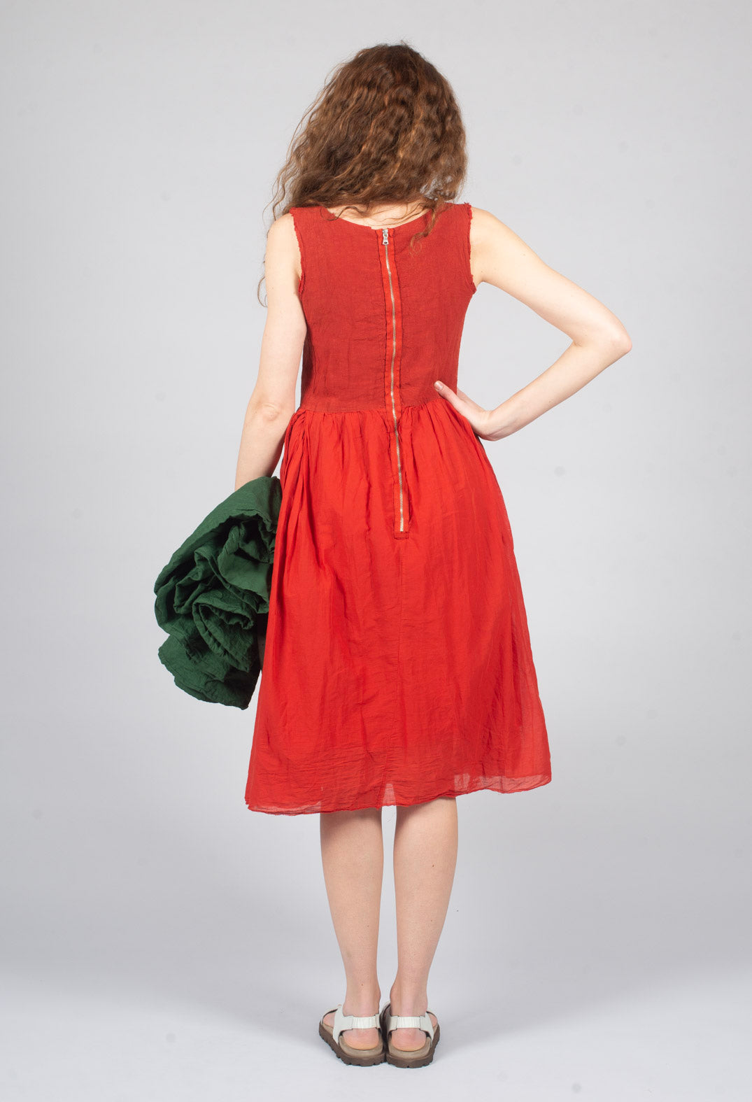 Rahel Dress in Vermillion