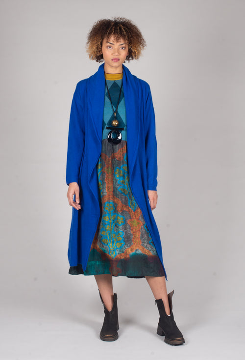 Plume Coat in Saphire