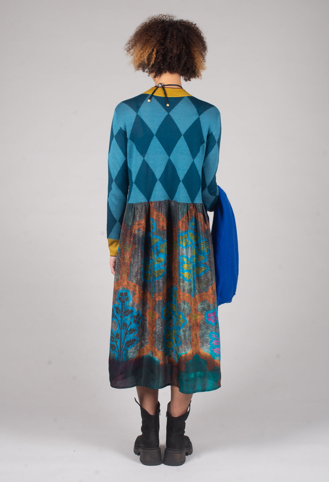 Poppy Dress in Landscape Multicolour