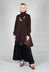 Panelled Sweater Dress in Java