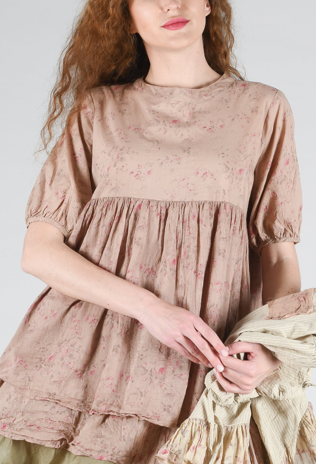 Roselle Top in Liberty Pink Print