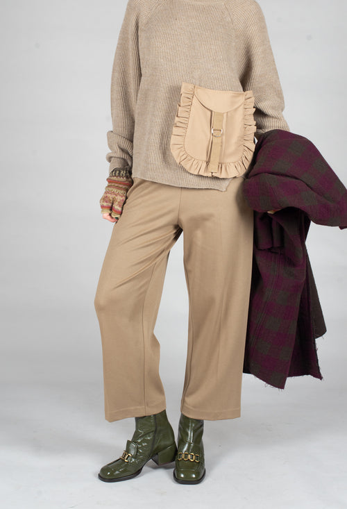 Straight Leg Trousers in Camel