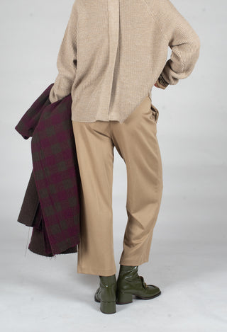 Straight Leg Trousers in Camel