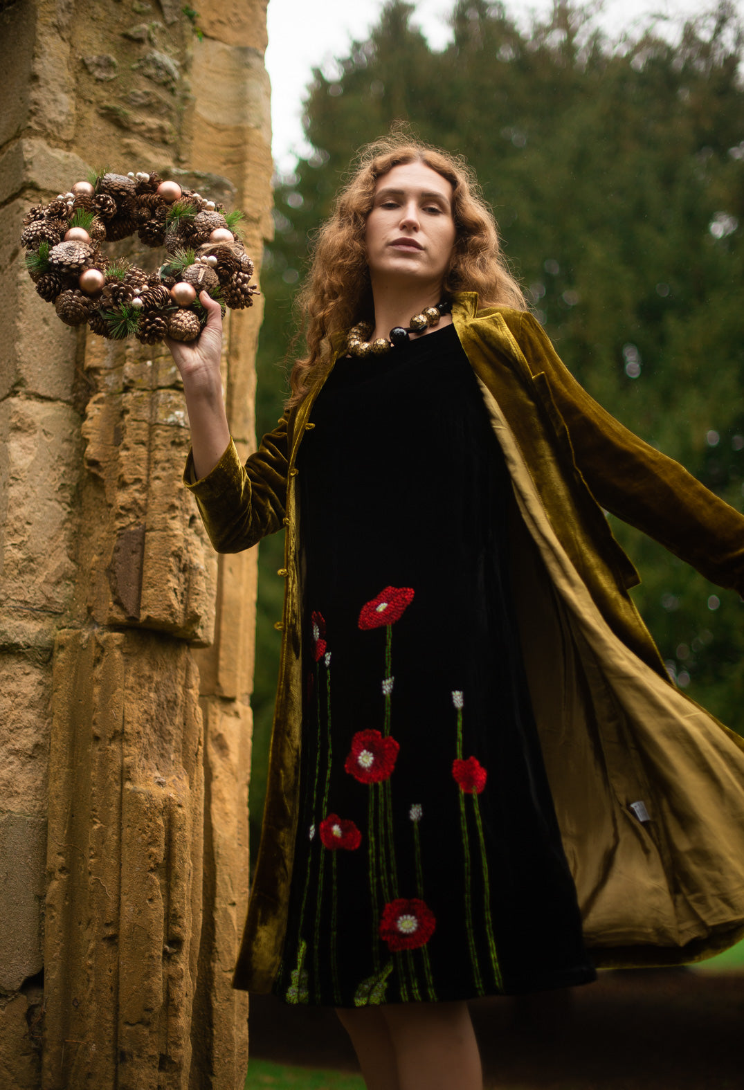 Edda Coat in Moss