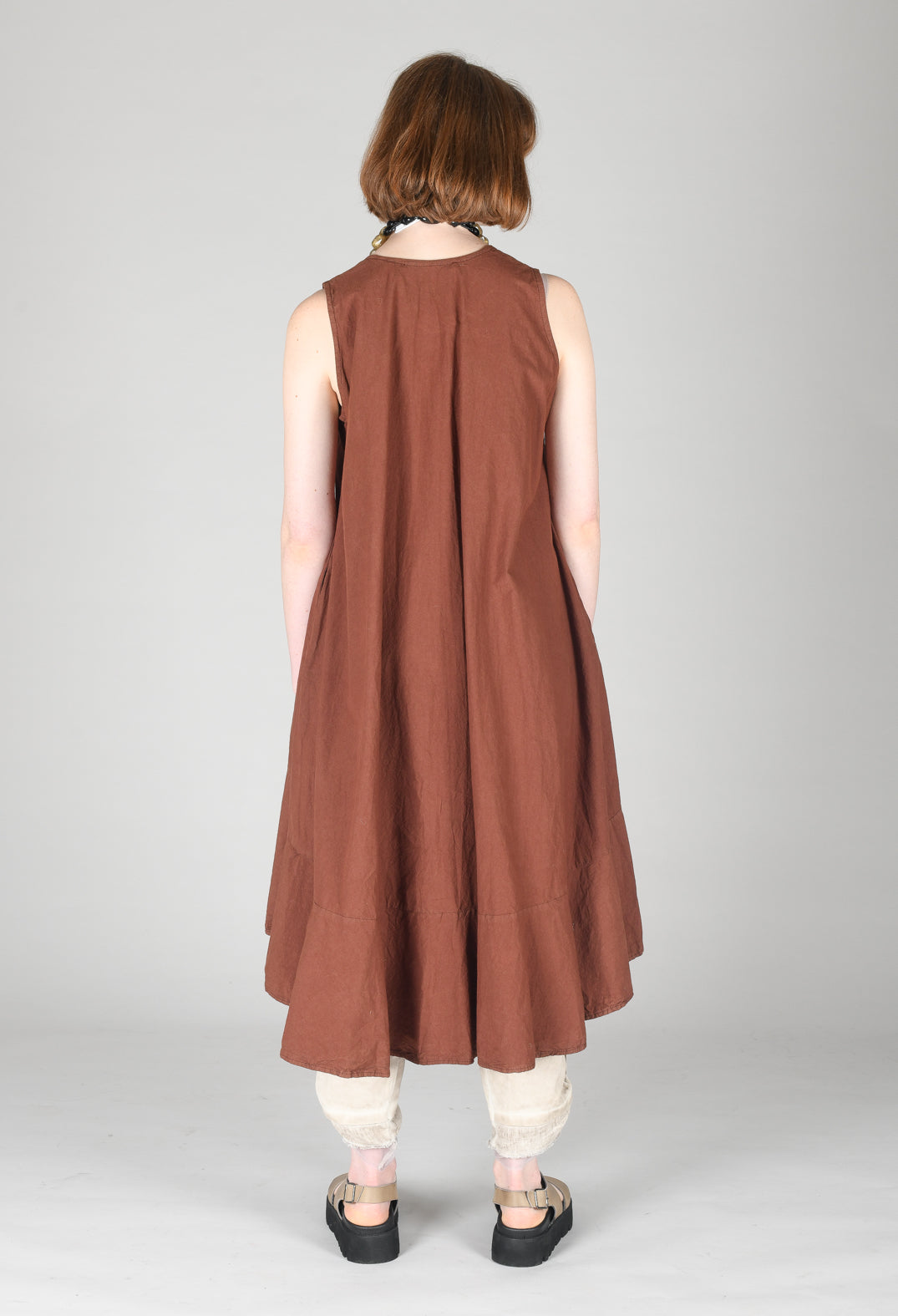 Unikrum Dress in Mudcloth Brown