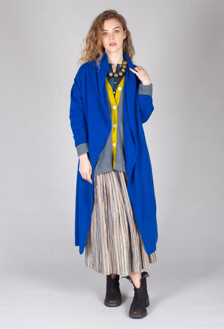 Plume Coat in Saphire