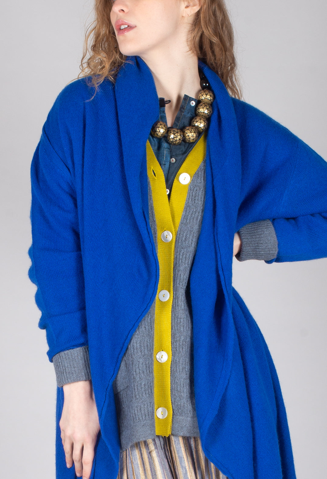 Plume Coat in Saphire