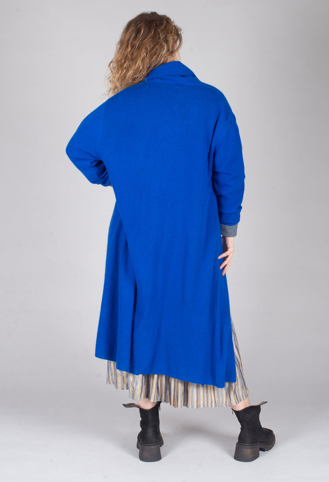 Plume Coat in Saphire