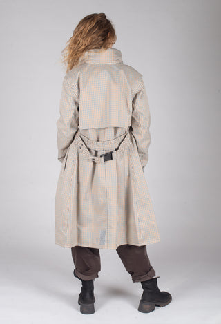 Skyet Coat in Beige Check