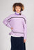 High Neck Stripe Jumper in Lilla