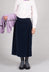 Velvet Wrap Skirt in Ink