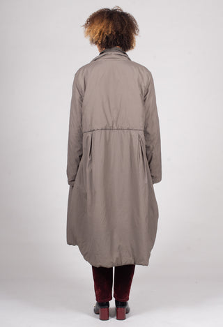 Loose Overcoat in Iron