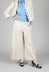 Jersey Trousers with Floral Embellishment in Sandshell