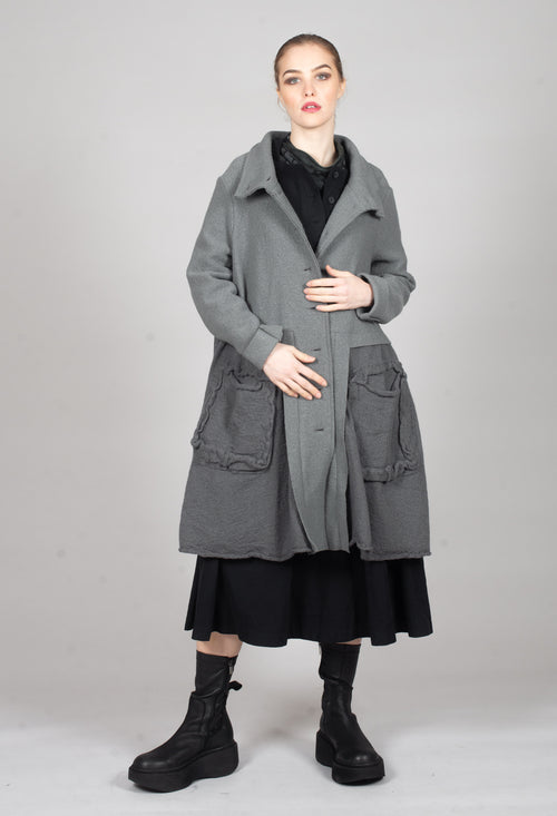 A-Line Jacket with Feature Pockets in Rock