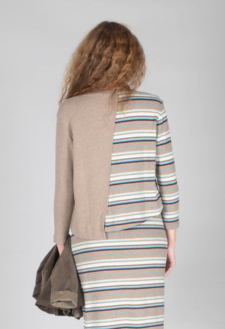 Polpa Cardigan in Alpaca Stripe