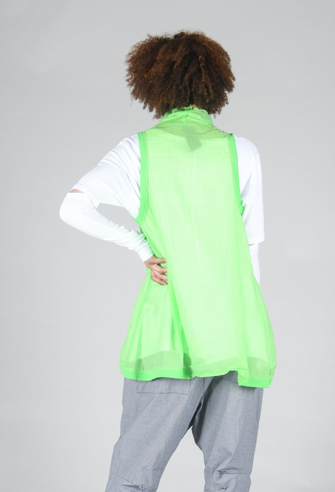 Lightweight Vest Top in Lime