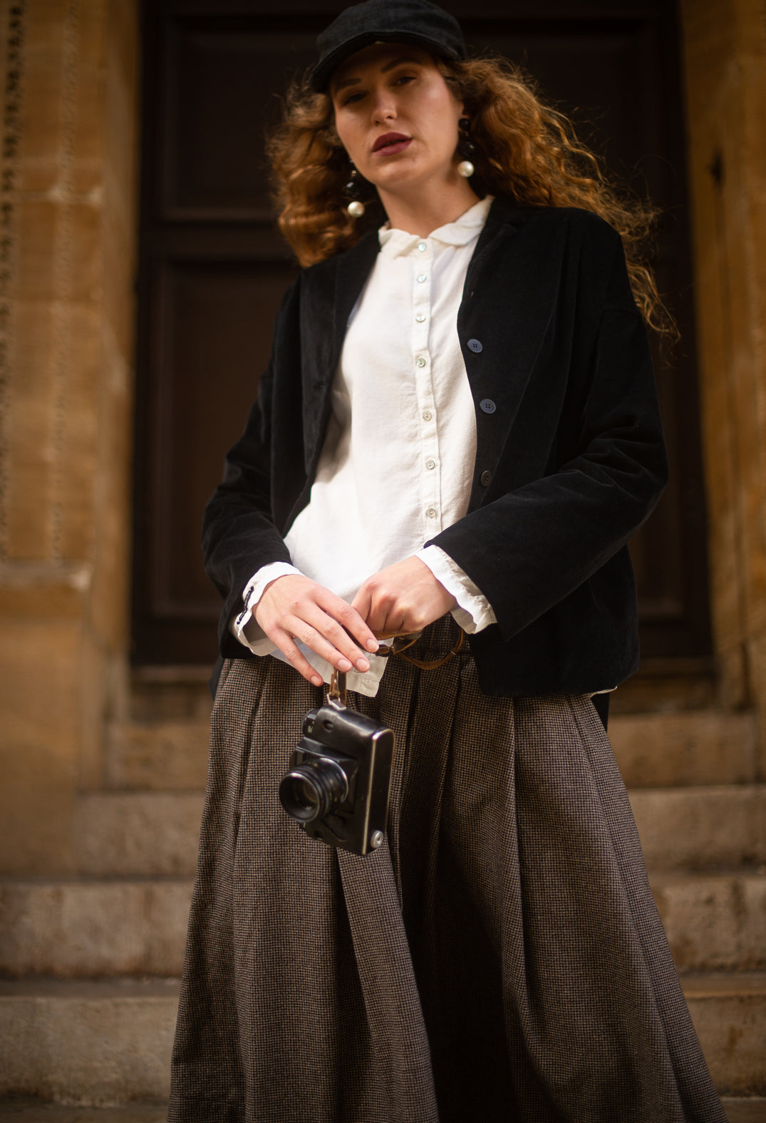 Pleated Skirt in Coffee