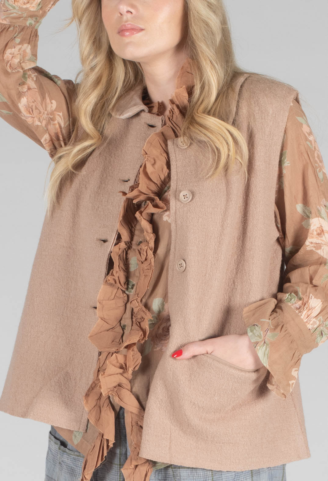 Sissela Top in Taupe