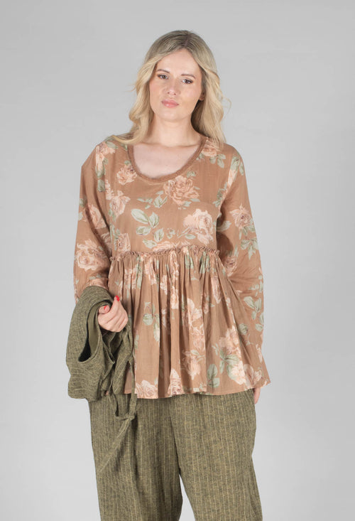 Jacinthe Top in Voile Fleur Macaron