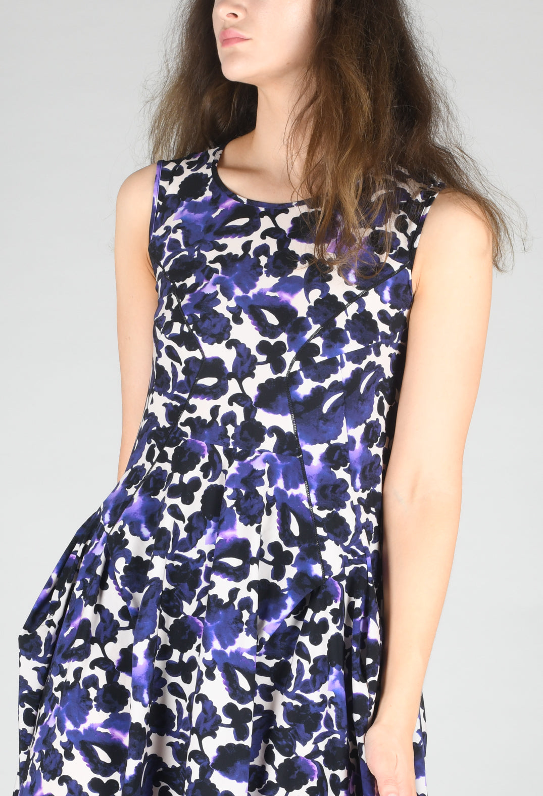 Praise Dress in Purple Print