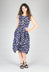 Praise Dress in Purple Print