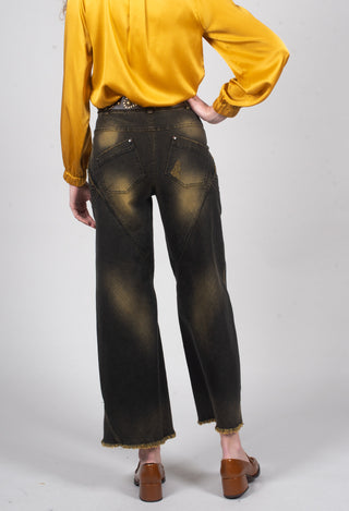 Wide Leg Jeans in Denim Tumeric