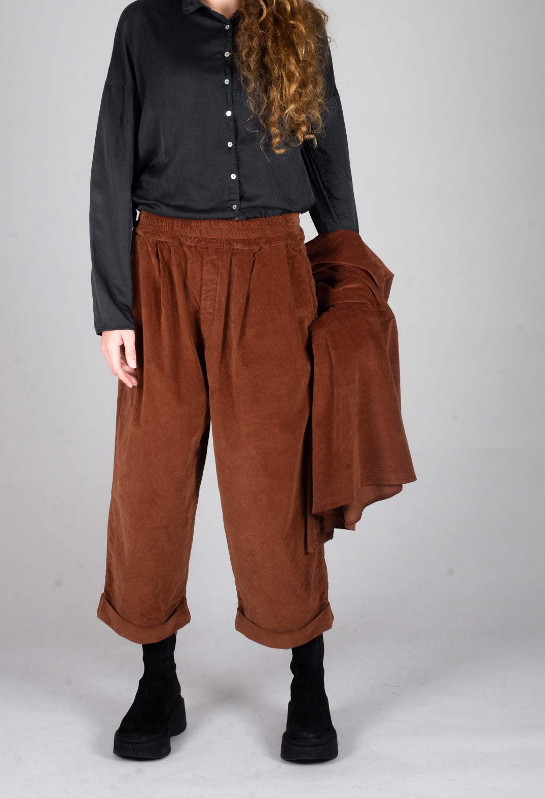 Velvet Bragoni Trouser in Rust