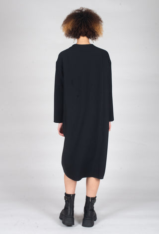 Patch Pocket Dress in Black