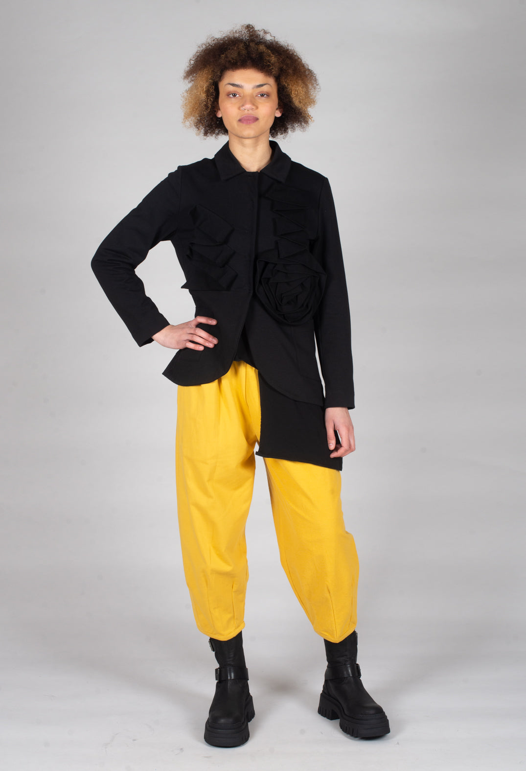 Balloon Leg Trousers in Yellow