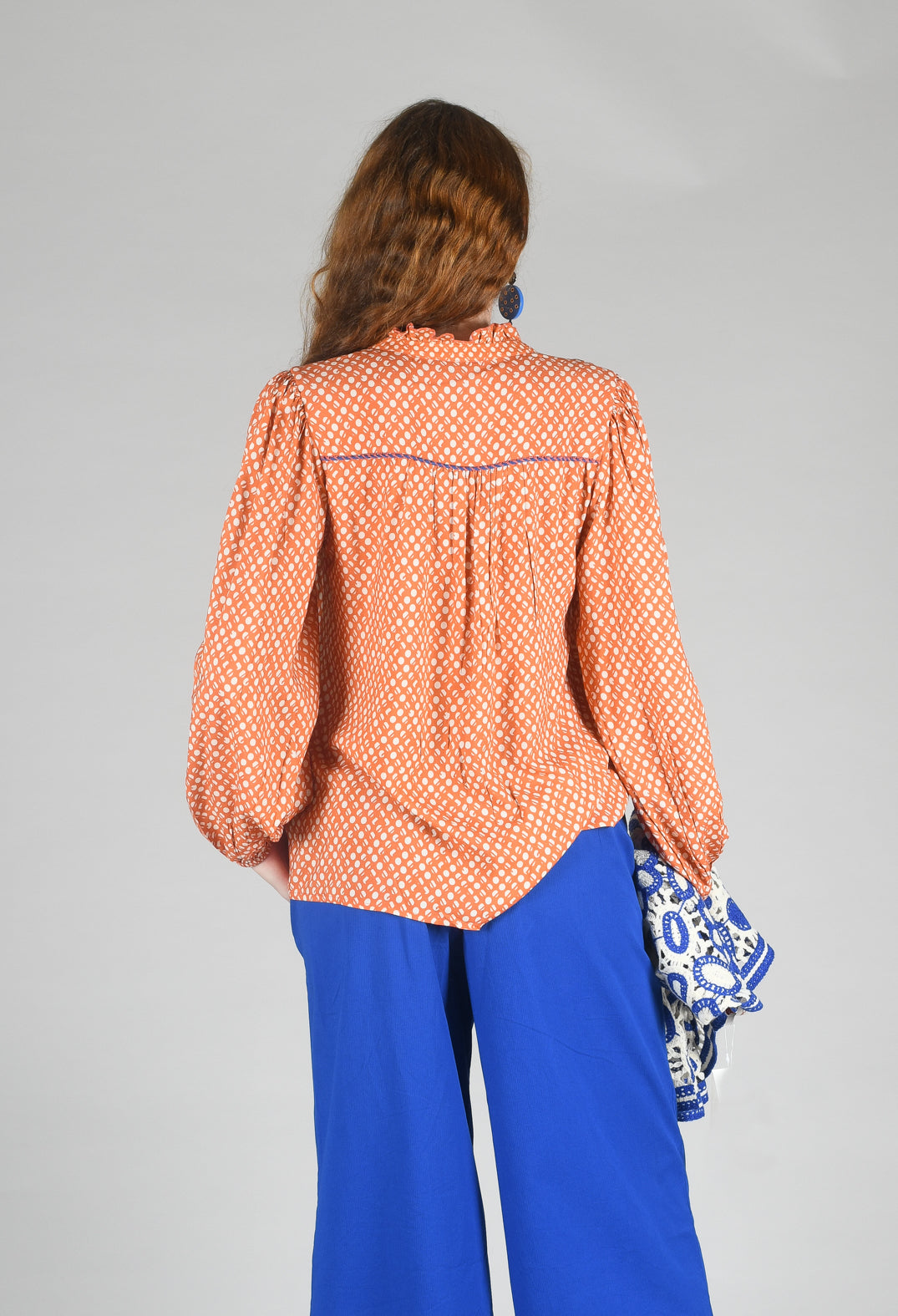 Bohemian Style Blouse in Orange