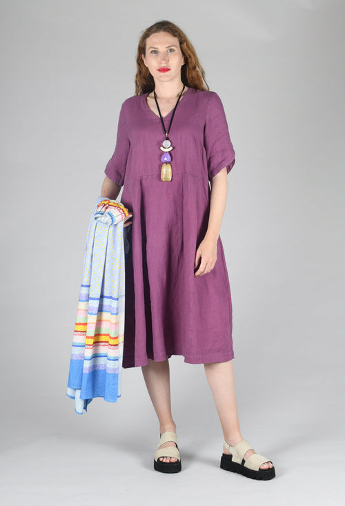 V Neck Dress in Pigment