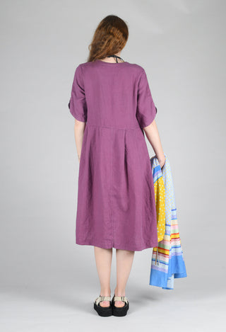 V Neck Dress in Pigment