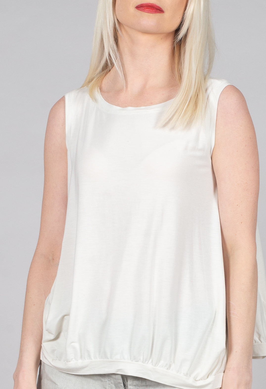 Curved Sleeveless Top in Galaxy