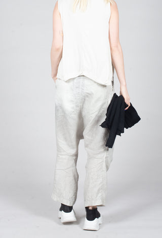 Linen Trousers in Moon Pigment